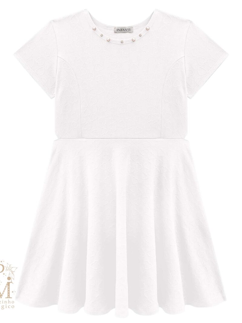 vestido infantil branco